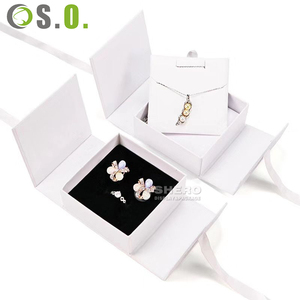 Pendant <b>Necklace</b> Silver Jewelry Portable Jewelry <b>Gift</b> <b>Box</b> and Bag Set Packaging with logo - Product Image 1