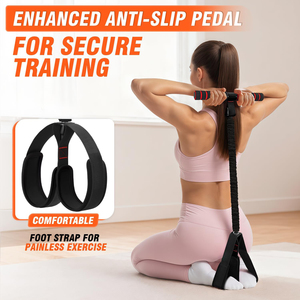 Bandes de résistance à pédales avec poignées, équipement <span class=keywords><strong>d</strong></span>'exercice amélioré pour abdominaux <span class=keywords><strong>et</strong></span> entraînement complet du corps, thérapie physique, entraînement - Product Image 5