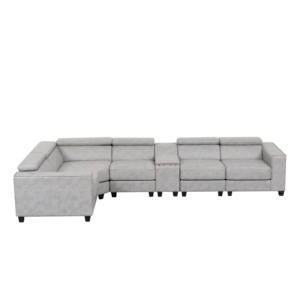 Canapé Ensemble U En Forme <span class=keywords><strong>de</strong></span> Coupe Canapés Modulaires Canapé Blanc Salon Technologie Tissu Minimaliste Personnaliser 35-45 Jours 7 Chauffe- - Product Image 4