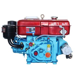 Moteur diesel monocylindre fiable ZR180 refroidi par eau avec démarrage électrique, puissance de 15 kW pour petit tracteur - Product Image 1