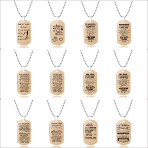 Conjunto de Collares de Acero Inoxidable con Baño de Oro Rosa para el Día de la Madre, el Día del Padre, San Valentín y Aniversarios - Product Image 1
