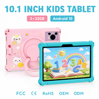 YPORANGECHENG Tablet Edukasi Octa Core 10.1-inci dengan Logo Kustom untuk Anak-anak, Panggilan 3G, Kamera Ganda, WiFi Ganda, Casing Belakang Logam