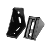 Connecteur d'angle en aluminium moulé sous pression en forme de L pour profilés en aluminium 2020 3030 4040 4545 6060 8080 9090 pour cadres à rainures en T