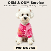 Pull en peluche chaud d'hiver pour animaux de compagnie, cardigan ouvert sur le devant, tricoté pour petits chiens, chats, Schnauzer, Bichon Frisé, Bouledogue Français