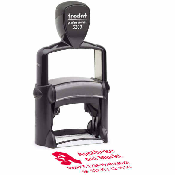 For Trodat Professional 5203 Premium Self-Inking Stamp Plastic and Steel Material for Office Use Quality Ink Stamp