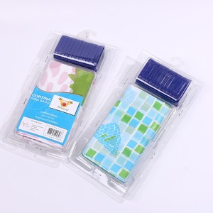Rideau de douche en soie PE imprimé pour le commerce extérieur, avec coque blister, doublure imperméable, rideau coloré, 12 anneaux inclus - Product Image 2