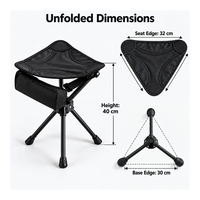 Tabouret pliant triangulaire, gain de place, portable, pour camping, pique-nique, pêche, jardin, siège pliable, vente en gros