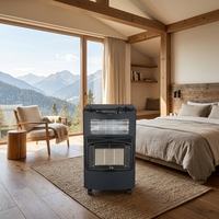 Chauffage au gaz GPL double fonction, infrarouge, sur roues, autoportant, pour maison, bureau, commerce, gîte