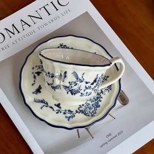 Assiettes et tasses à café en céramique en gros, style chinois, restaurant, luxe nordique, assiettes et bols en céramique vintage - Product Image 4