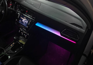 Accessoires de voiture SJC, décoration intérieure, éclairage automobile pour <span class=keywords><strong>Volkswagen</strong></span> <span class=keywords><strong>Tiguan</strong></span> L 2017-<span class=keywords><strong>2021</strong></span>, lumière ambiante LED dynamique 64 couleurs - Product Image 5