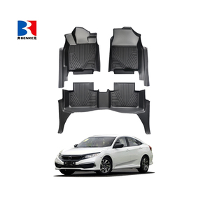 Factory Custom 5D TPE Rubber Eco-friendly Waterproof Anti Slip 5D <b>Car</b> Floor Mats 3 Pieces for Honda CIVIC 10th SEDAN 2016-2021 - Product Image 2