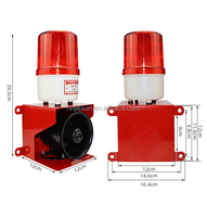 Luz de Emergencia LED de 12V 24V 220V con Alarma Sonora y Sirena para Advertencia de Tráfico