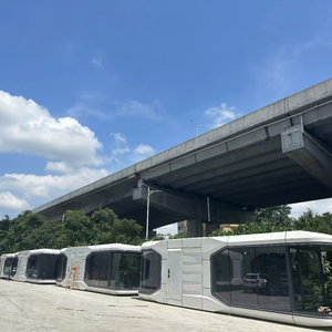 Maison-capsule spatiale de luxe, cabane mobile avec panneau <span class=keywords><strong>solaire</strong></span>, commande intelligente, <span class=keywords><strong>camping</strong></span> en plein air/hôtel modulaire, appartement, villa de plage - Product Image 6