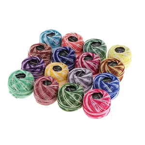 Bobines de fils multicolores, lot de 16 pièces, fil de coton de haute qualité, pour les couture