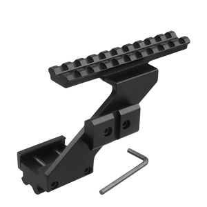 Venta al por mayor de fábrica: Soporte elevador offset tipo Z en ángulo de 45 grados de 105 mm, accesorio táctico de alta resistencia de aleación de aluminio con fijación de 20 mm - Product Image 2