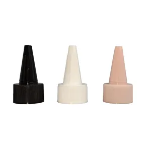 Customized color plastic nozzle 18/410 20/410 24/410 28/410 twist top cap plastic screw sauce bottle cap