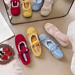 Sandalias de mujer con lazo de mariposa Soft Wind, nuevo estilo, zapatos de ballet de estilo francés con suela suave - Product Image 5