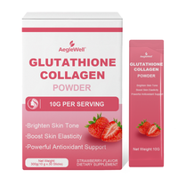OEM ODM AegleWell Poudre de Glutathion et Collagène 30x10g Sachets Marque Privée Éclaircissant pour la Peau Vitamine C E B6 Complément Beauté