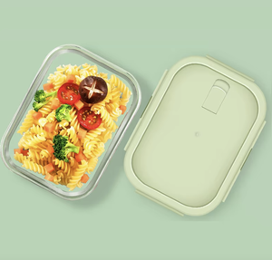 Thủy tinh BoroSilicate cao trẻ em Bento Bát tái sử dụng salad trái cây nhà bếp nướng và bát trứng với nắp gỗ đóng gói trong hộp - Product Image 5