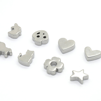 Perles tamis à matcha en acier inoxydable 316, accessoires pour la cérémonie du thé japonaise, perles creuses mignonnes de dessin animé, pièces d'outils de thé DIY