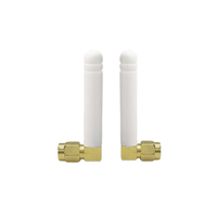 Antenne Mini Stubby en Gros, Antenne Canard en Caoutchouc SMA Mâle à Angle Droit 90 Degrés pour Appareils IoT Wifi 2.4G, Lora 433M, 915M