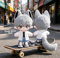 Peluche personnalisée de personnage de jeu Kawaii avec rembourrage en coton PP, couleur et design personnalisables, taille 11-30 cm, jouet en peluche doux, cadeau