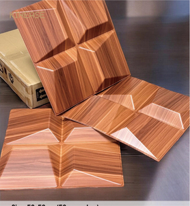 Paneles de Pared Modulares <span class=keywords><strong>3D</strong></span> de Lujo Ligero con Diseño de Madera Oscura, Paneles Decorativos <span class=keywords><strong>3D</strong></span> de Múltiples Tamaños <span class=keywords><strong>para</strong></span> Decoración - Product Image 4