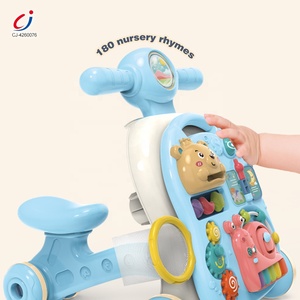 Chengji 2026 Nouveau Jouet Musical Multifonctionnel 6-en-1 Bleu pour Tout-Petits : Voiture à Bascule et Trotteur avec Lumières pour l'Éveil Précoce - Product Image 4