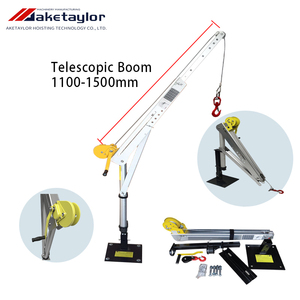 New Mini <span class=keywords><strong>JIB</strong></span> <span class=keywords><strong>Crane</strong></span> davit 400kg Công suất Mini kho Pickup xe tải bánh tầng nâng cần cẩu thành phần sử dụng mini <span class=keywords><strong>Crane</strong></span> davit - Product Image 3