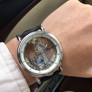 Nuevo reloj mecánico de doble esfera para hombre, totalmente automático, sencillo y elegante. - Product Image 4