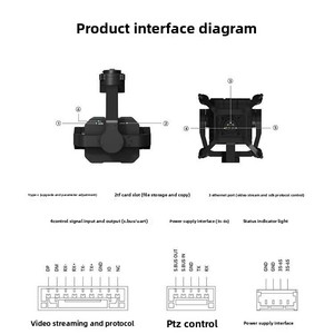 SIYI ZT30 Caméra thermique hybride 4K AI à quatre objectifs avec cardan, grand angle 180°, télémètre laser haute définition, en plastique - Product Image 4