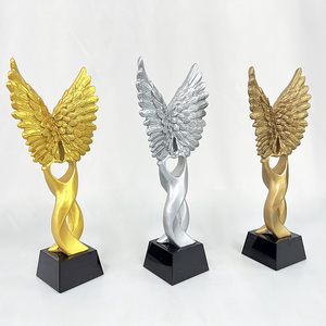 <span class=keywords><strong>Ali</strong></span> d'oro dei sogni <span class=keywords><strong>di</strong></span> cristallo resina <span class=keywords><strong>aquila</strong></span> trofeo premio Trophis con Base nera MH-NJ0794 - Product Image 6