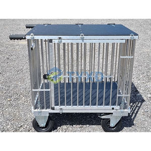 Portable grand <span class=keywords><strong>chariot</strong></span> d'exposition pour animaux de compagnie <span class=keywords><strong>chariot</strong></span> en aluminium pliable <span class=keywords><strong>chien</strong></span> toilettage bras bouton fermeture élégant motif Animal - Product Image 5