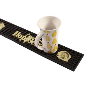Tapete <span class=keywords><strong>de</strong></span> Barra <span class=keywords><strong>de</strong></span> Lujo para Bebidas, Antiderrames, Personalizado, <span class=keywords><strong>de</strong></span> PVC, Silicona y Goma, con Logotipo 3D, para Accesorios <span class=keywords><strong>de</strong></span> Bar - Product Image 5