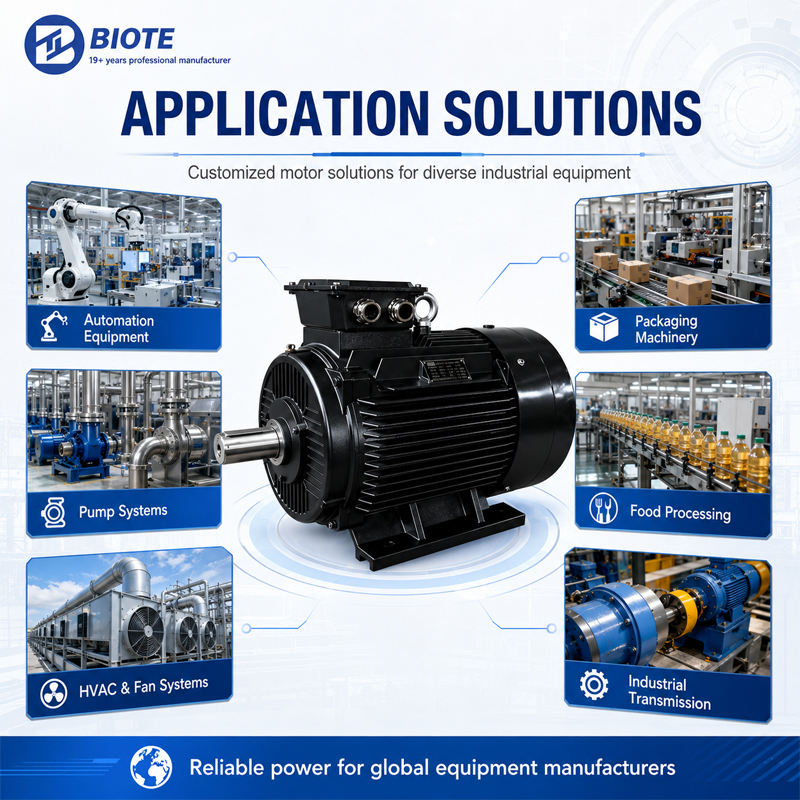 Speed Foot Drawing BIOTE High Speed Electric Motor 90L-2 2.2kw 380V 2 Pole Three Phase 100 ...