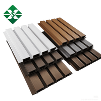 Panneau mural rainuré en composite WPC imperméable pour extérieur, clôture et revêtement extérieur pour jardin, vente en gros