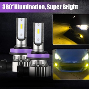슈퍼 밝은 노란색 H11 H16 H8 LED 안개등 전조등 전구 빠른 설치 3000K 앰버 LED 안개 전구 교체 자동차 새로운 - Product Image 6