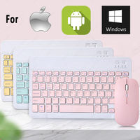 Mini Teclado y Ratón Inalámbricos para Juegos, Gran Venta 2021, para Windows, Android, IOS, Diseño Ultrafino con Soporte de Ingeniería Humana