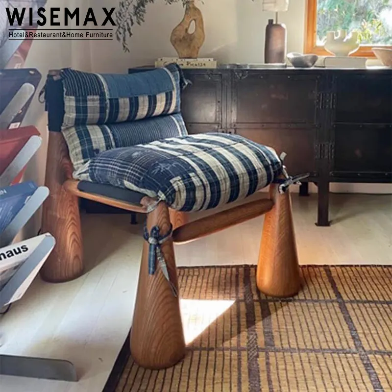 WISEMAX итальянская мебель, дизайнерская современная мебель с деревянным каркасом, тканевые подушки, односпальные диваны для отдыха, стулья для гостиничной спальни, лобби