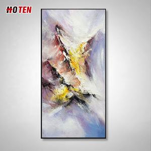 Scenario di scena di <span class=keywords><strong>montagna</strong></span> in tela decorativa verticale dipinto a mano pittura a olio astratta nordica moderna minimalista - Product Image 2