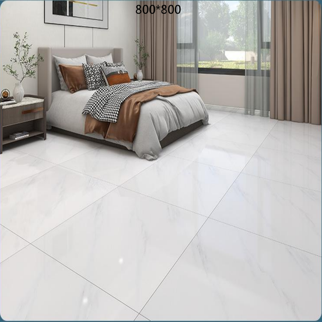 Modern 800x800mm Ceramic Porcelain Floor Tile Collection - Diverse Patterns and Colors for Interior & Villa Applications