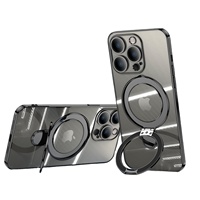 Étui magnétique pour iPhone 12 13 14 15 16 Lentilles en verre trempé en silicone souple électrolytique Étui en filet anti-poussière