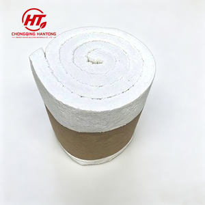 Couverture en matériau composite ignifuge, isolation thermique industrielle, rembourrage en <span class=keywords><strong>laine</strong></span> <span class=keywords><strong>de</strong></span> <span class=keywords><strong>verre</strong></span>, polyester, 3 <span class=keywords><strong>épaisseur</strong></span>s pour rouleau <span class=keywords><strong>de</strong></span> construction - Product Image 1