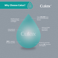 Calux Offre Spéciale Purificateur d'Eau Manuel Domestique en Alliage d'Aluminium pour Douche, Filtre Anti-Chlore et Anti-PFOA/PFOS 10000 GPD pour une Eau Plus Lisse