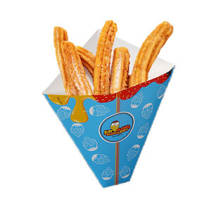 Caja Soporte para Churros Cono de Papel para Churros Crepes Empaque para Sharwarma Caja para Churros Fritos Horneados de España - Product Image 1