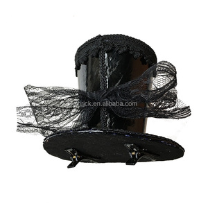 Tùy Chỉnh Phụ Nữ Halloween Trang Phục Phụ Kiện Màu Đỏ Đen Fascinator <span class=keywords><strong>Hat</strong></span> Phụ Nữ Masquerade Đảng <span class=keywords><strong>Mini</strong></span> <span class=keywords><strong>Top</strong></span> <span class=keywords><strong>Hat</strong></span> Tóc <span class=keywords><strong>Clip</strong></span> - Product Image 6