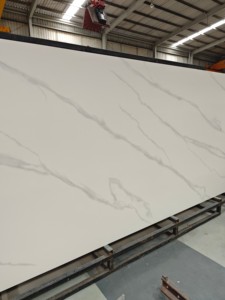 Nuovo <span class=keywords><strong>Design</strong></span> Lastra in Pietra Artificiale Effetto Marmo Calacatta Bianco Lussuosa Formato Grande per <span class=keywords><strong>Design</strong></span> Murale Pietra Sinterizzata 12mm - Product Image 4