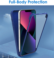 Casing Tahan Benturan Pelindung Layar Depan Hewan Peliharaan TPU Bening Penutup Penuh 360 Derajat untuk Xiaomi Mi 11Lite 5G/Redmi 10/Note 11 Pro