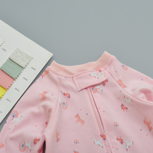 ชุดรอมเปอร์เด็กอ่อนแบบมีซิป ผลิตจากใยไผ่ ปี 2025 สำหรับเด็กแรกเกิด ชุดนอนบอดี้สูทสำหรับฤดูหนาว พร้อมบริการดรอปชิปปิ้ง - Product Image 6