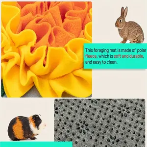 Usine lapin fourrage tapis drôle alimentation formation animal lapin jouet et animal de compagnie fourrage tapis avec vente folle